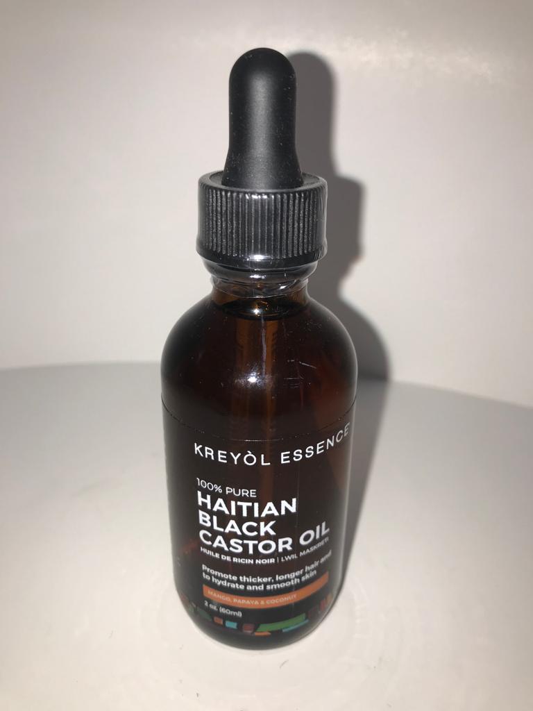 Kreyol Essence Haitian Black Castor Oil-Mango  Papaya & Coconut blend