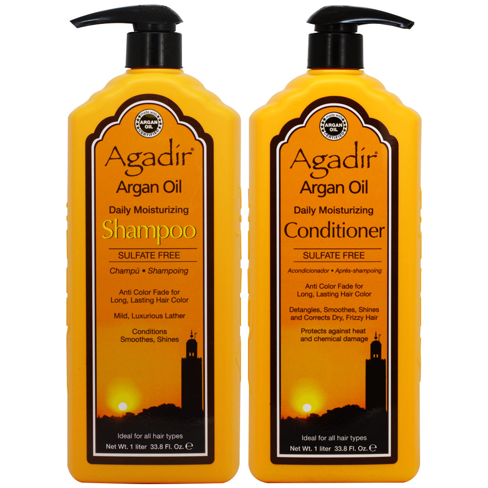 Agadir Argan Oil Daily Moisturizing Shampoo and Conditioner Set